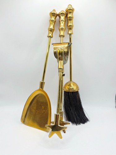 Vintage brass companion set - vintage,
