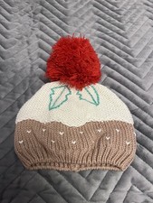 3-6 Months Matalan Christmas Pudding Unisex Winter Hat