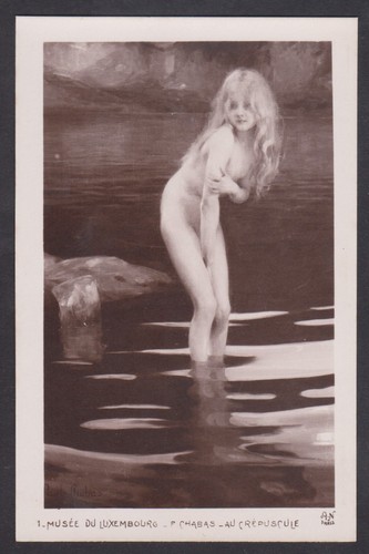 Vintage postcard young nude - young,