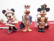 Disney Traditions Minnie Mickey Mouse & Donald Hanging Ornament Jim Shore X 3