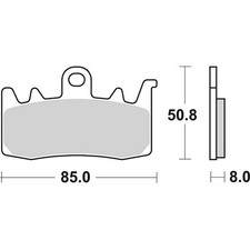 Front Brake Pads Racing SBS