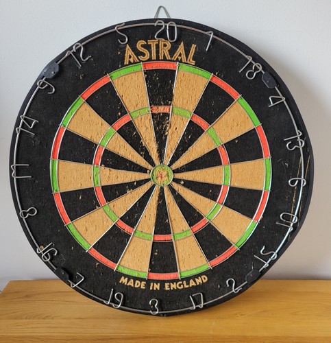 Vintage astral dartboard made - dartboard,