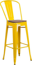 Stylish 30" Yellow Metal