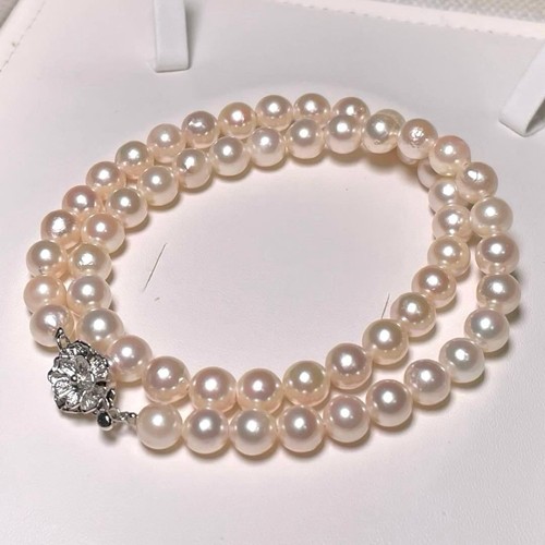 Akoya pearl necklace real - akoya,