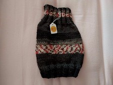 Hand Knitted Dog Jumper. Small