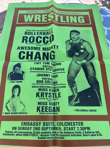 Wrestling poster featuring - wrestling,