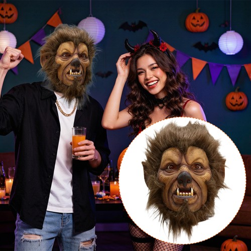 Halloween werewolf mask latex - werewolf,