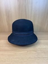 Giovannio New York Hat Bucket Boho Cloche Dress Hat 100% Wool Black