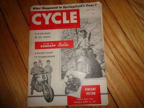 January 1955 cycle magazine - january,