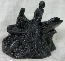 Vintage Fishermen & Boat Coal