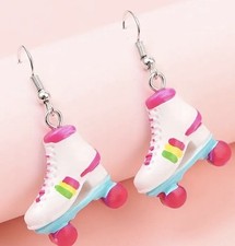 💖 80’s Roller boots Skates Earrings novelty Secret Santa Stocking Filler Gift
