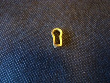 Salvaged Vintage Brass Cupboard Cabinet Keyhole Escutcheon Key Hole Insert