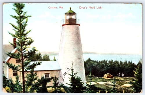 Dyce head lighthouse castine - head,