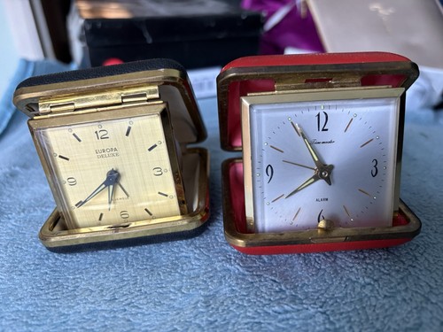 Vintage travel clocks - vintage, time