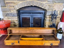 Vintage Small Pigeon Hole, Old Shelf, Rustic Shelf, Curios Display.