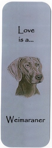 Weimaraner dog bookmark same - weimaraner,