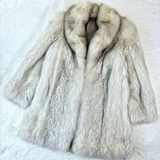 SILVER FOX Fur Coat Women