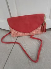 Red Clutch Bag Bodycross /Shoulder/Handbag 