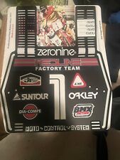 Authentic ZERONINE MOTO CONTROL STSTEM BMX Number plate - REDLINE  BMX