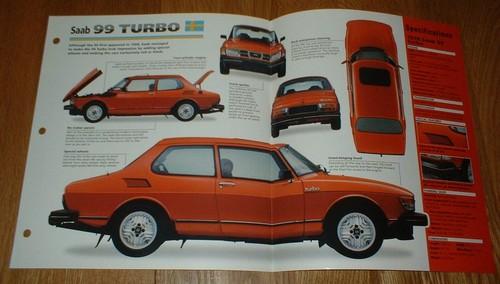 1978 saab turbo spec - spec, sheet