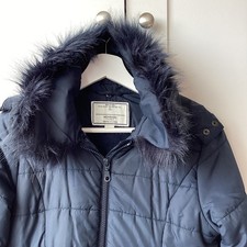Girls Navy Monsoon Coat Age 9-10