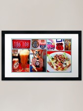 Diner experience framed - diner, art