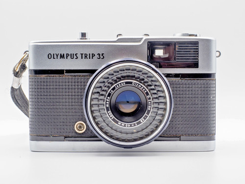 Olympus trip silver button - 35,