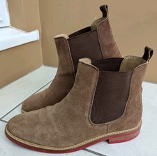 Gucinari Mens Chelsea Boots Brown Suede UK Size 9 EU 43 