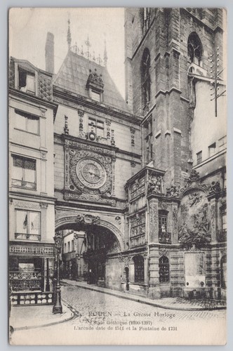Ww1 postcard antique - ww1, clock