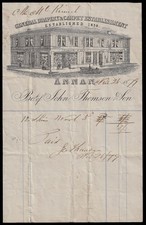 1879 ANNAN, Superb billhead for JOHN THOMSON & SON, Drapery & Carpet Shop