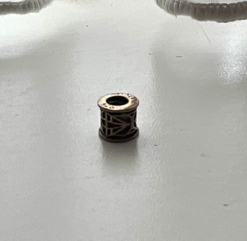 Silver metal barrel charm - silver,