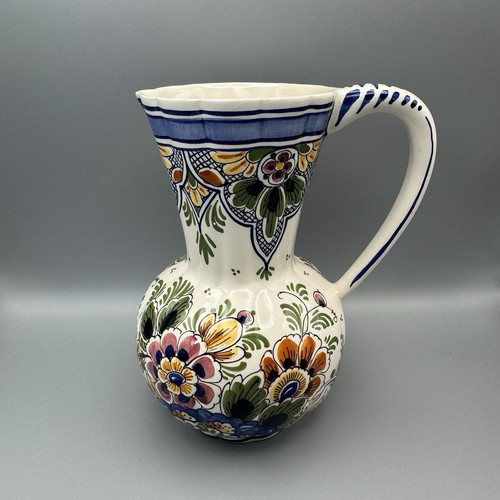 Dutch delft polychrome wine - polychrome,