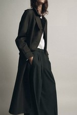 Zara Women's Water-Repellent Trench Coat Size S