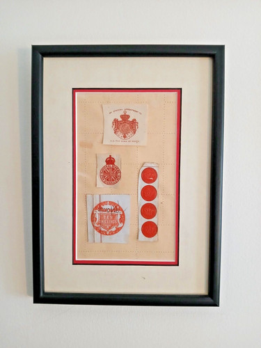 Antique red wax seals - antique,