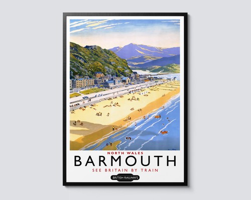Barmouth beach seascape - barmouth,