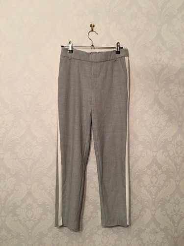 Zara grey and white cigarette - grey,