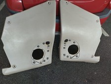 Saab 900  Convertible 1987-1993 2X REAR FULL DOOR CARD COVERS (RUBBER EDGE)