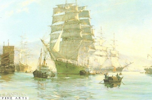Maritime sailing clipper art