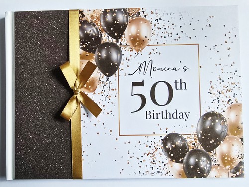 50th birthday guest book - 50th,