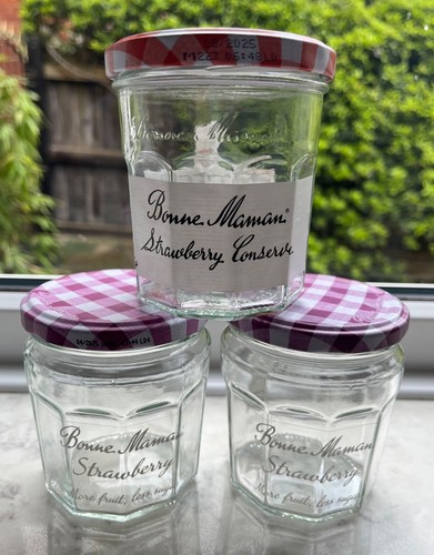 Bonne maman empty glass - empty,