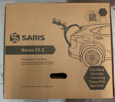 Saris Bones Ex 3-Bike Trunk Rack - Carries 3 bikes - Strong & Rust-Free