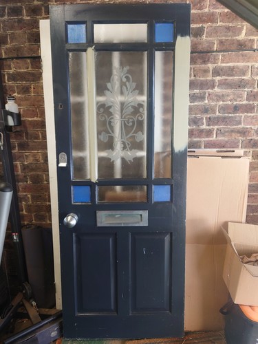 Hardwood front door - , panel