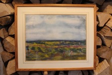 Ashdown Forest East Sussex Pastel Painting signed framed 49x60cm