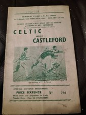 VINTAGE RUGBY LEAGUE PROGRAMME DEWSBURY CELTIC V CASTLEFORD CHALLENGE CUP 1961