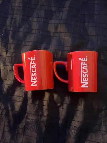 Nescafé vintage red ceramic - red,