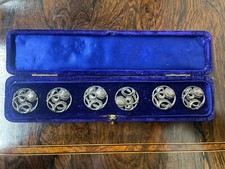 Solid Silver Buttons Set Of 6