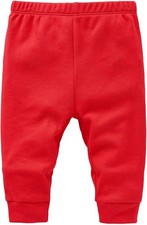 2 Pairs - BABY RED JOGGERS 9-12m  TROUSER SPORTS JOGGING PANTS BOTTOMS