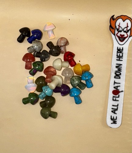 Mini gemstone mushrooms - 20,