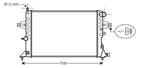 Vauxhall astravan box radiator - box,
