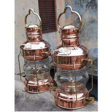 Lantern Brass & Copper Anchor